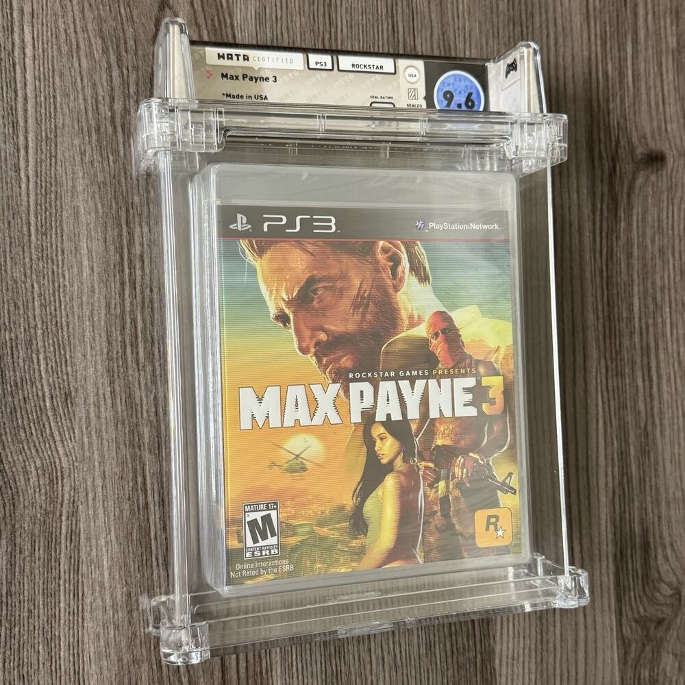 Max Payne 3 PlayStation 3 PS3 WATA 9.6 A+ Sealed